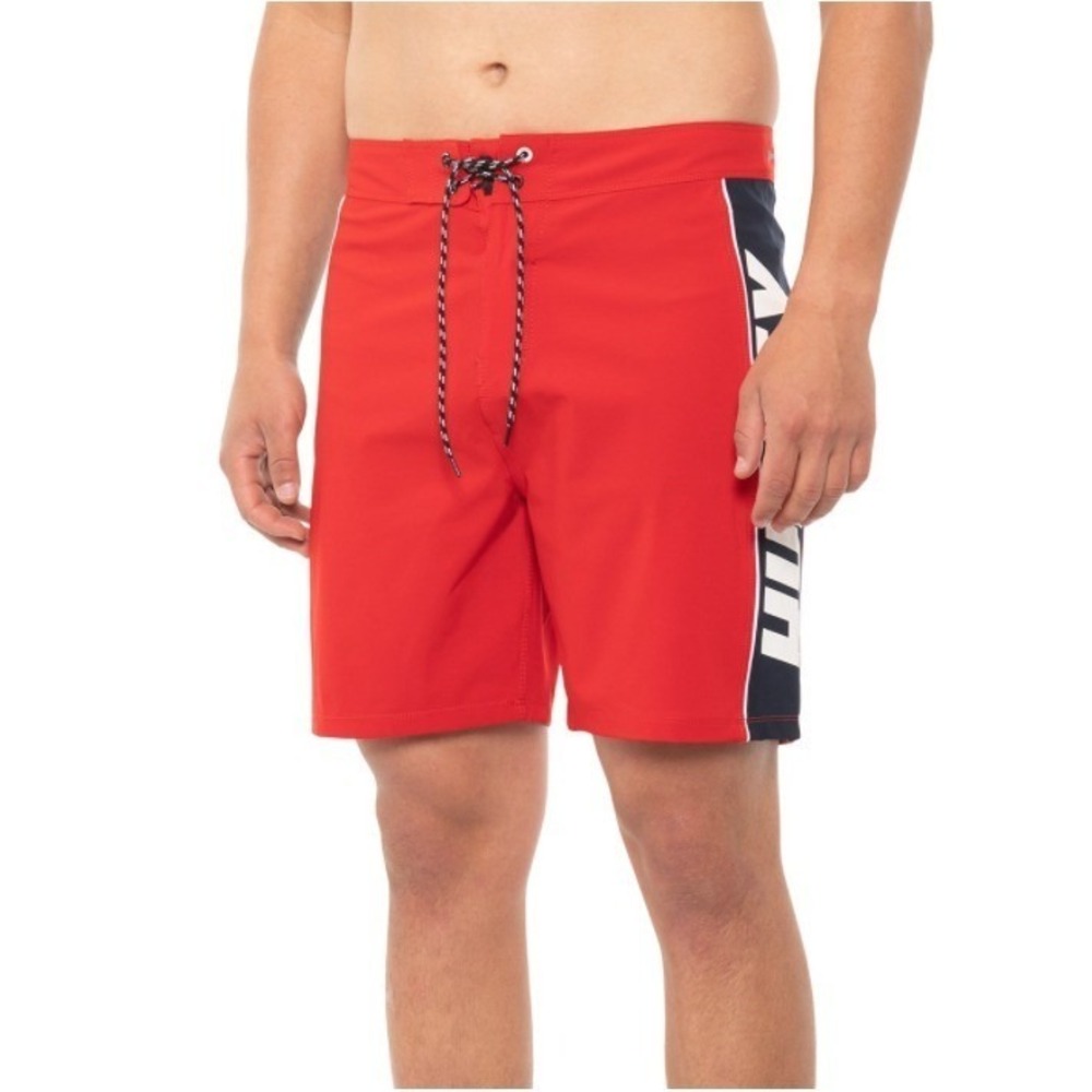 Hurley Board Shorts Mens Size 30 Red Phantom Fast Lane Stretch Board Shorts New